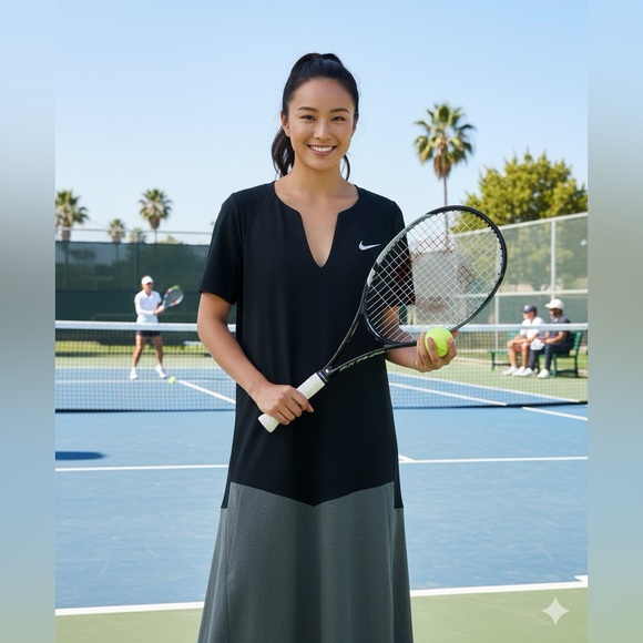 Nike Gray Athletic Dress - Picture 1 of 16